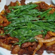 오리숯불고기 2인분(1접시 700g) 메뉴 사진(네이버)