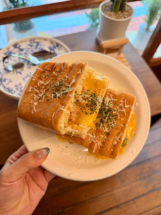 멜팅치즈파니니 메뉴 사진(네이버)
