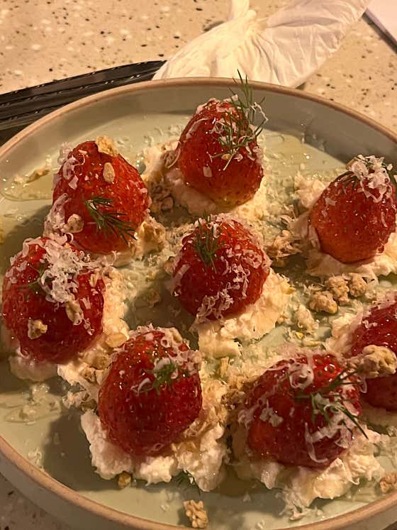Strawberry & Ricotta 메뉴 사진(네이버)
