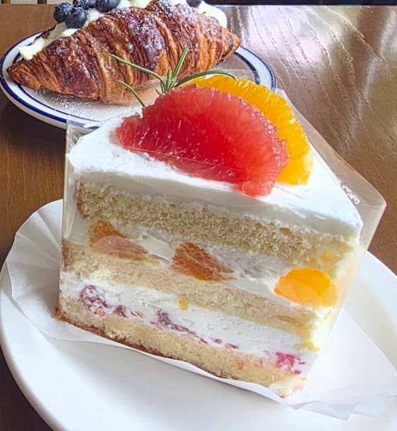 오렌지 자몽 케이크 메뉴 사진(네이버)