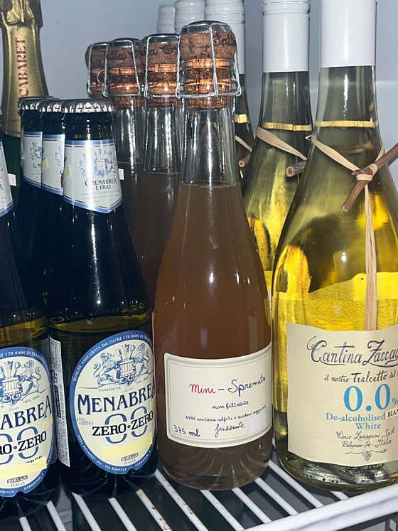 non-alcohol wine 메뉴 사진(네이버)