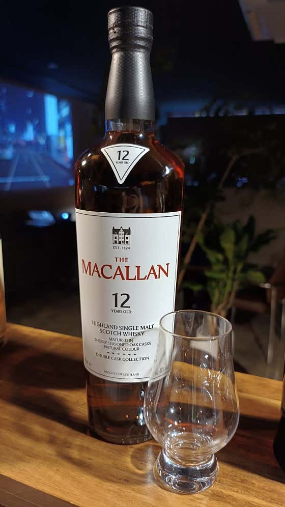 맥캘란12년30ml(glass) 메뉴 사진(네이버)