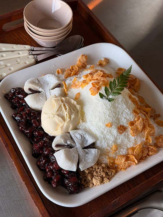 눈꽃빙수 메뉴 사진(네이버)