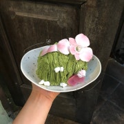 말차 동산 벚꽃 파블로바 메뉴 사진(네이버)