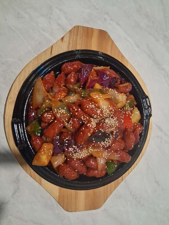 소세지야채볶음 메뉴 사진(네이버)