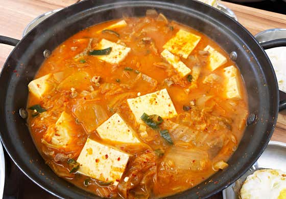 김치찌게 메뉴 사진(네이버)