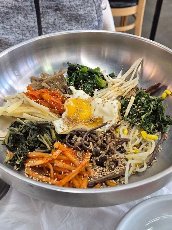 산채비빔밥 메뉴 사진(네이버)