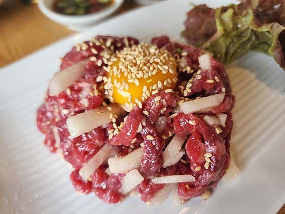 육회 메뉴 사진(네이버)