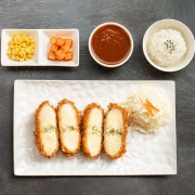 치즈돈까스세트 (미니쫄면) 메뉴 사진(네이버)