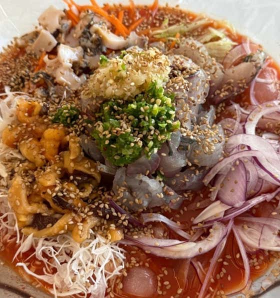 장도호 물회가리비구이