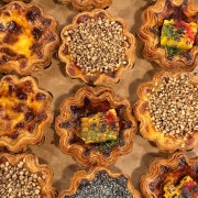 타르트(초당옥수수, 산딸기메밀,코코 메뉴 사진(네이버)