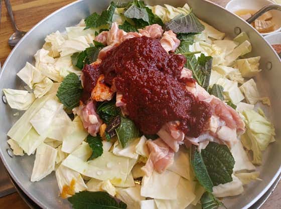 철판닭갈비 메뉴 사진(네이버)