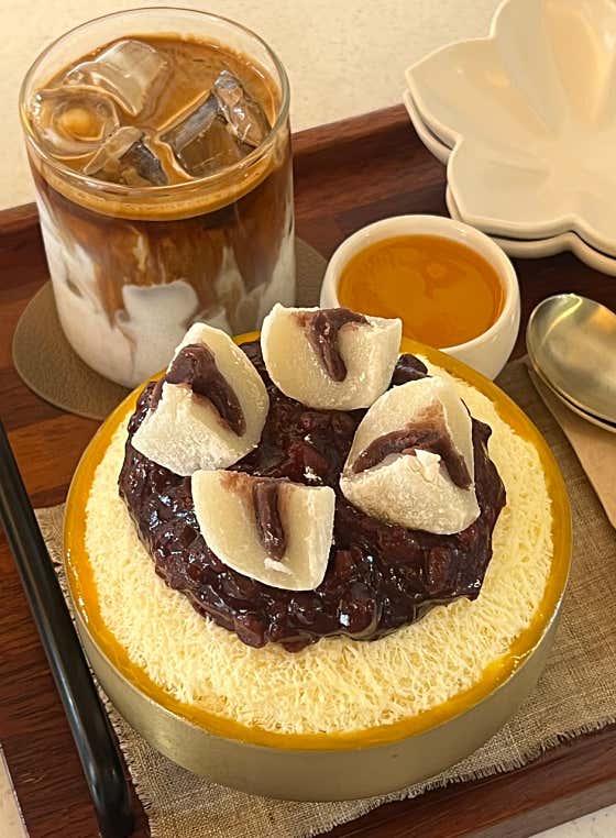 단호박빙수 메뉴 사진(네이버)