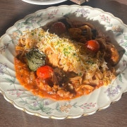 떡갈비 라구 파스타 메뉴 사진(네이버)