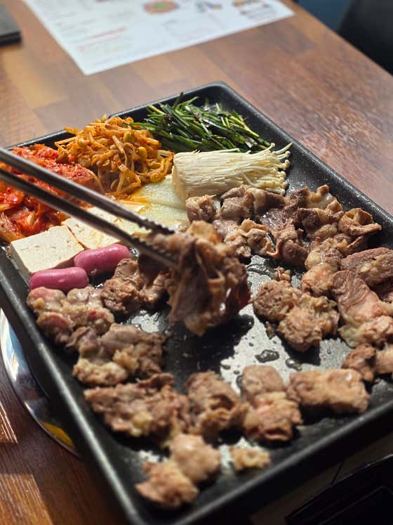 우삼겹살 메뉴 사진(네이버)