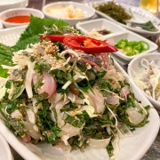 깻잎막회 작은접시 메뉴 사진(네이버)