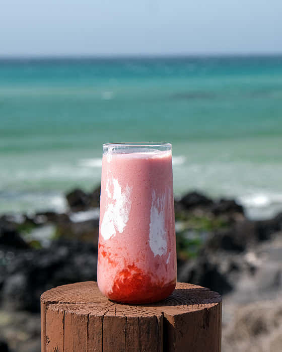 Pink smoothie 메뉴 사진(네이버)