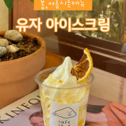 아이스크림(우유/유자) 메뉴 사진(네이버)