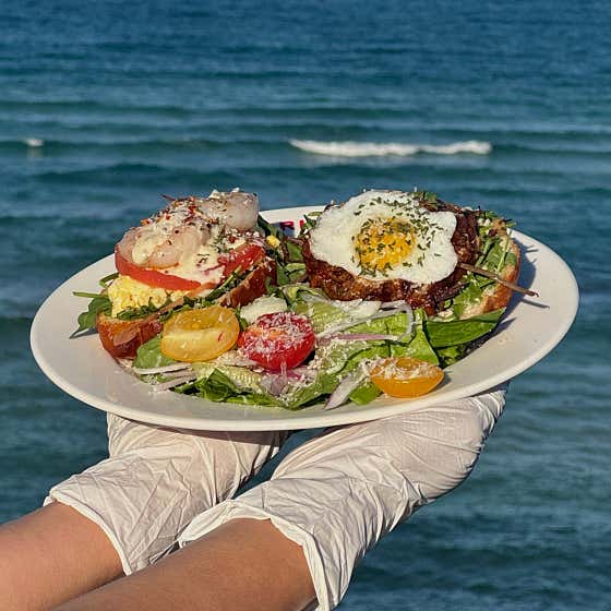 소금빵 오픈 토스트 메뉴 사진(네이버)