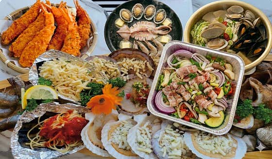 명품조개구이SET(2인용) 메뉴 사진(네이버)