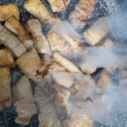 숙성 삼겹살 국내산(140g) 메뉴 사진(네이버)