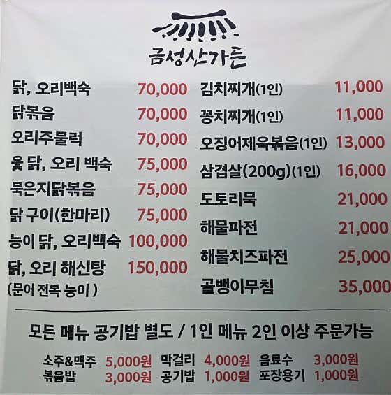 금성산가든