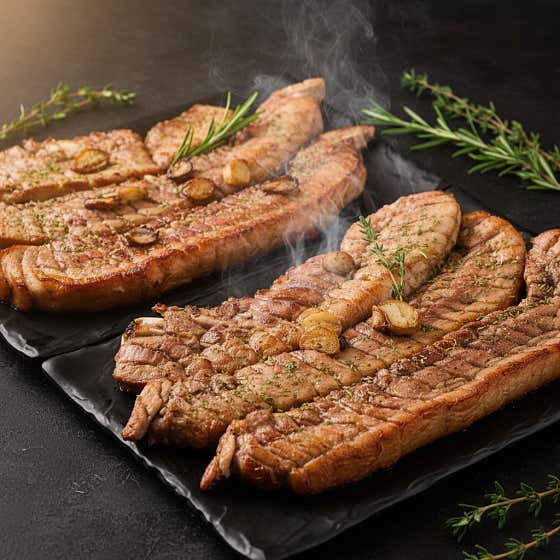 가족세트(통삼겹살&냉삼선택)1200g 메뉴 사진(네이버)