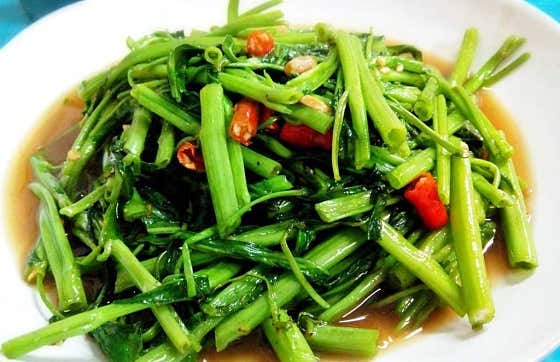 모닝글로리볶음 메뉴 사진(네이버)