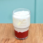 딸기 라떼 (iced only) 메뉴 사진(네이버)
