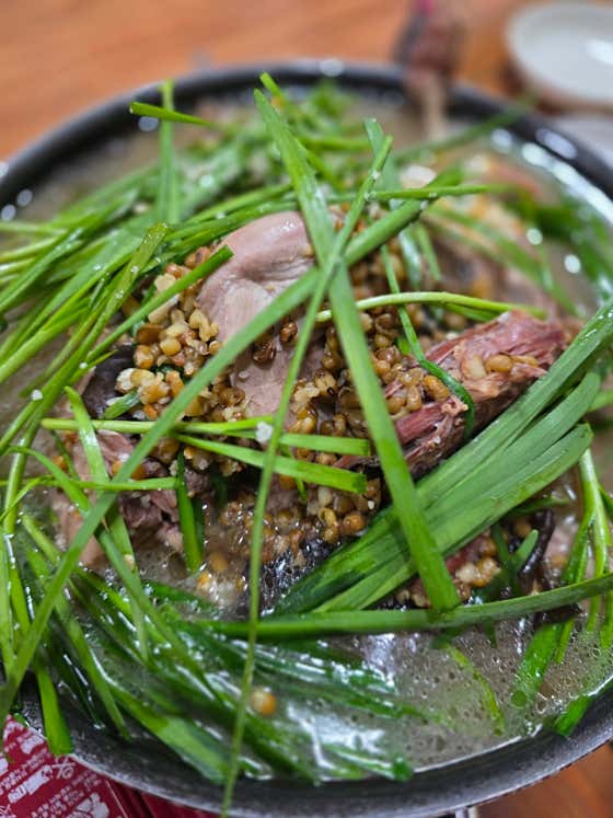 한방 보약 오리백숙 메뉴 사진(네이버)