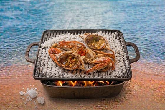 소금활꽃게찜 2인 4미 메뉴 사진(네이버)