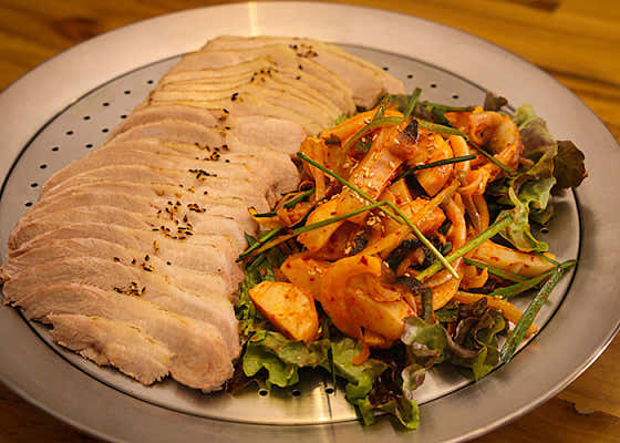 (시그니처)훈연 직화 복쌈 & 초무침 메뉴 사진(네이버)