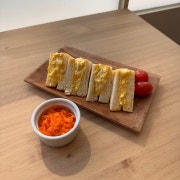 온슬로우 에그 샌드위치 메뉴 사진(네이버)