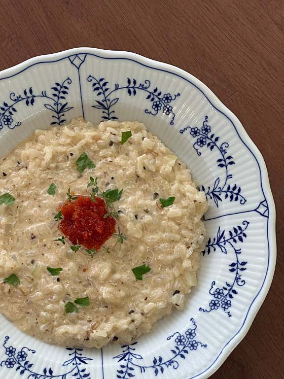 명란트러플리조또 메뉴 사진(네이버)