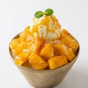 망고 눈꽃빙수 메뉴 사진(네이버)