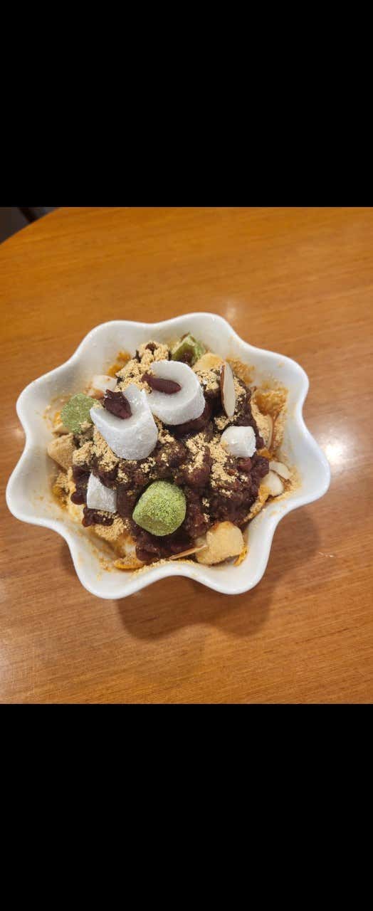 눈꽃팥빙수 메뉴 사진(네이버)
