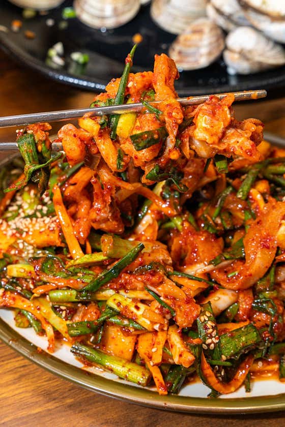 간재미회무침 大 메뉴 사진(네이버)