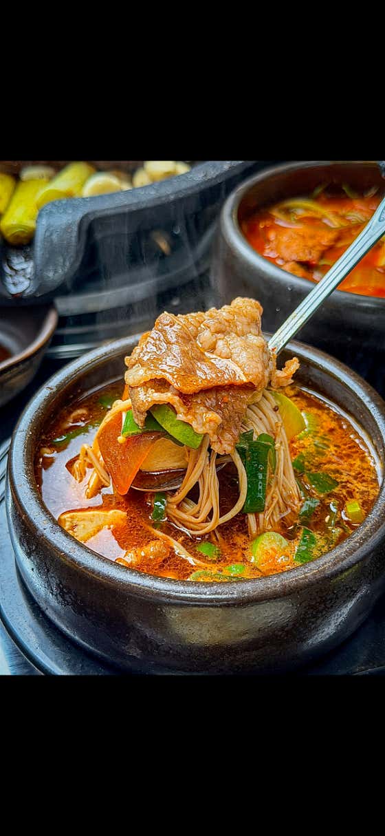 🍲 까막장 차돌된장찌개 메뉴 사진(네이버)