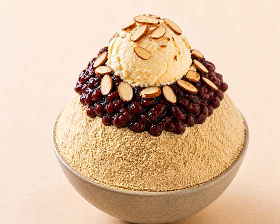 비교불가~가마솥으로 저당 팥빙수 메뉴 사진(네이버)