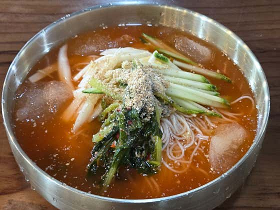 열무김치말이국수 메뉴 사진(네이버)