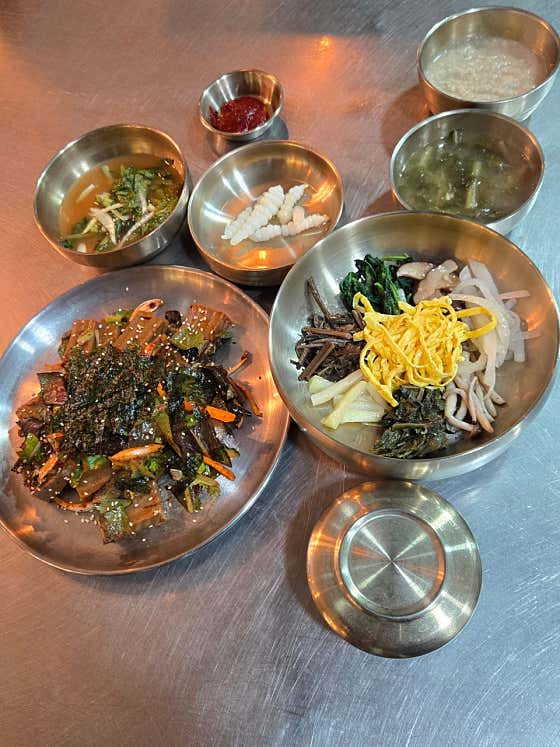 산채비빔밥 메뉴 사진(네이버)