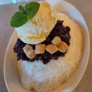 눈꽃 수제팥빙수 메뉴 사진(네이버)