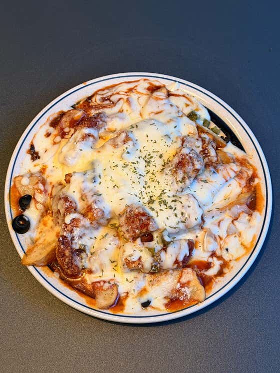 피자 돈카츠 메뉴 사진(네이버)