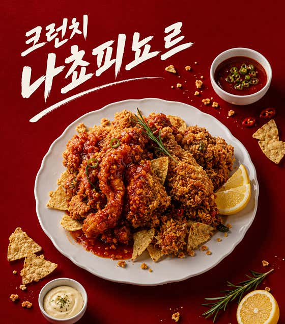 크런치 나쵸 피뇨르 메뉴 사진(네이버)