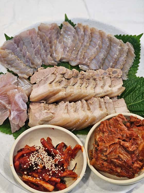 삼합 set 메뉴 사진(네이버)