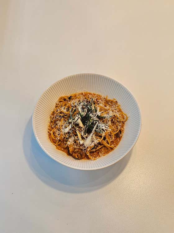 마라크림파스타 메뉴 사진(네이버)