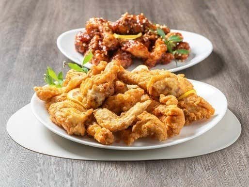 명품두마리치킨 메뉴 사진(네이버)