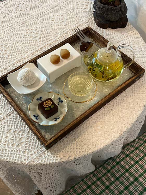 늘새솔 꽃차 한상 메뉴 사진(네이버)