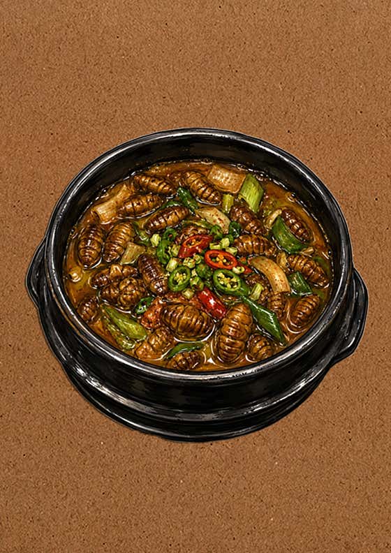번데기탕 메뉴 사진(네이버)