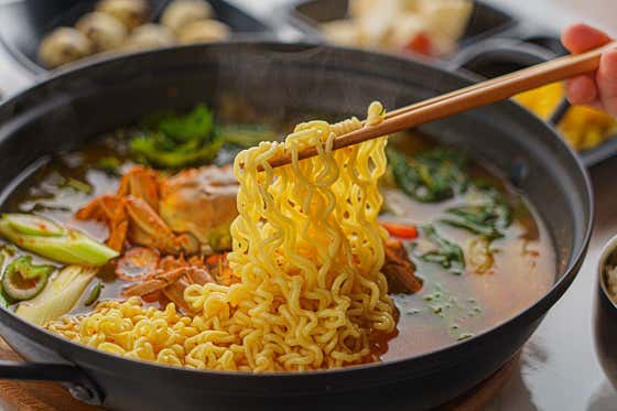 라면사리, 수제비 추가 메뉴 사진(네이버)